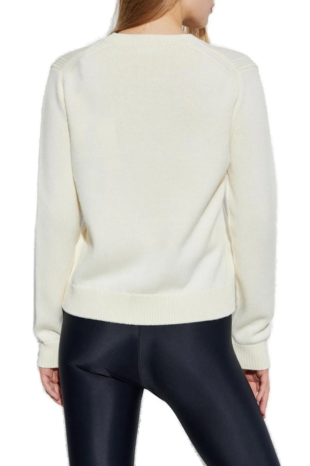 Moncler Logo Patch Crewneck Jumper