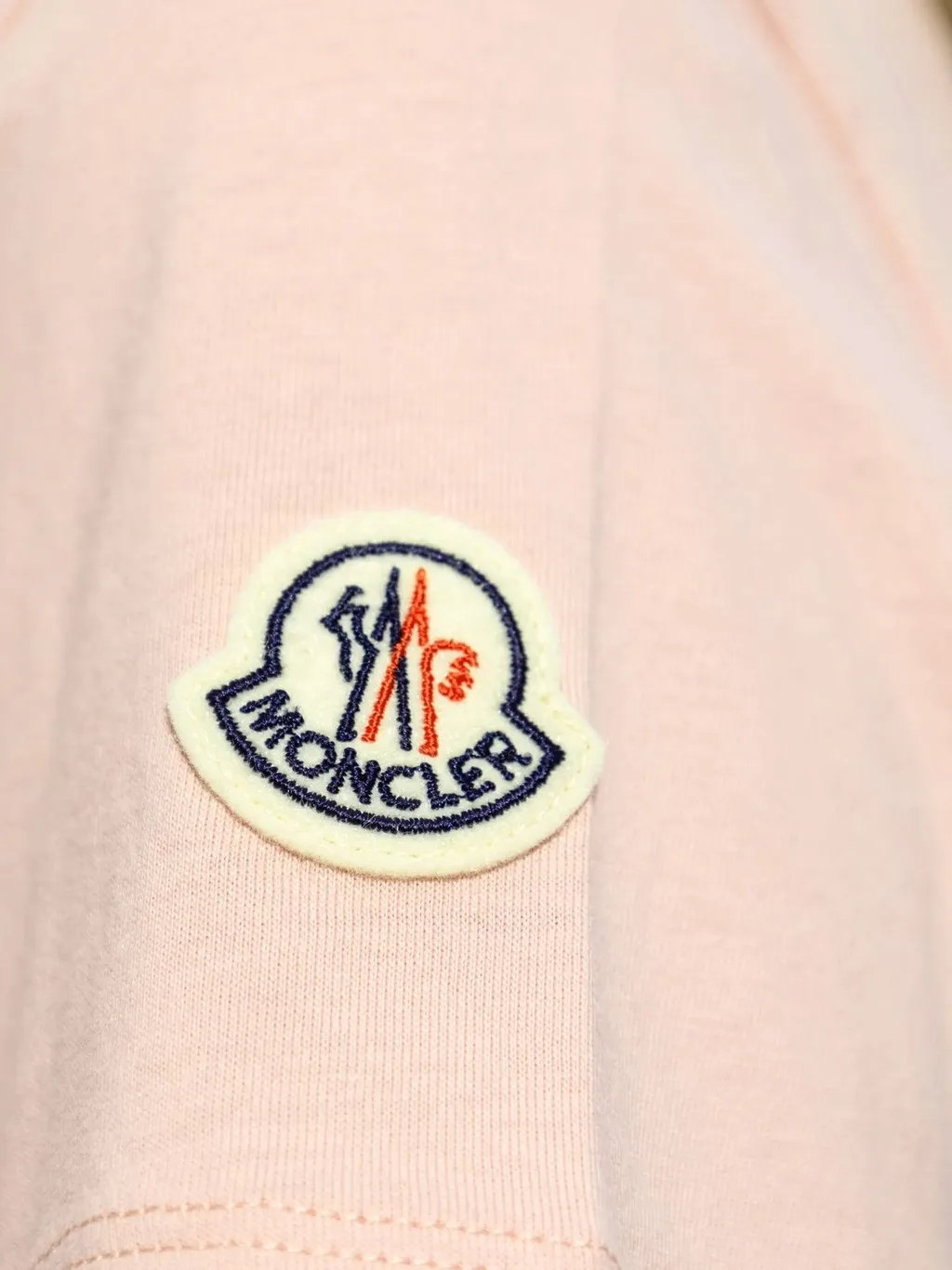 Moncler Logo Embroidered Crewneck T-Shirt