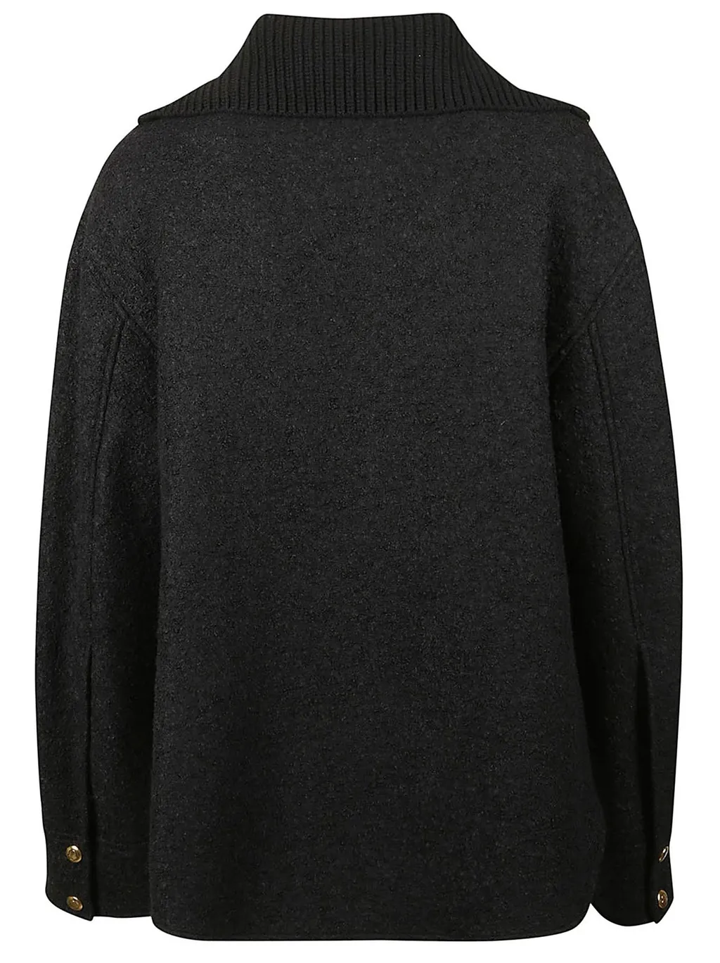 Moncler Logo Patch Zip-Up Shirt
