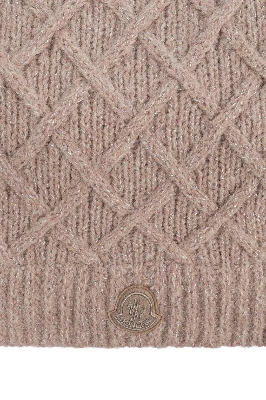 Moncler Logo Patch Knit Scarf