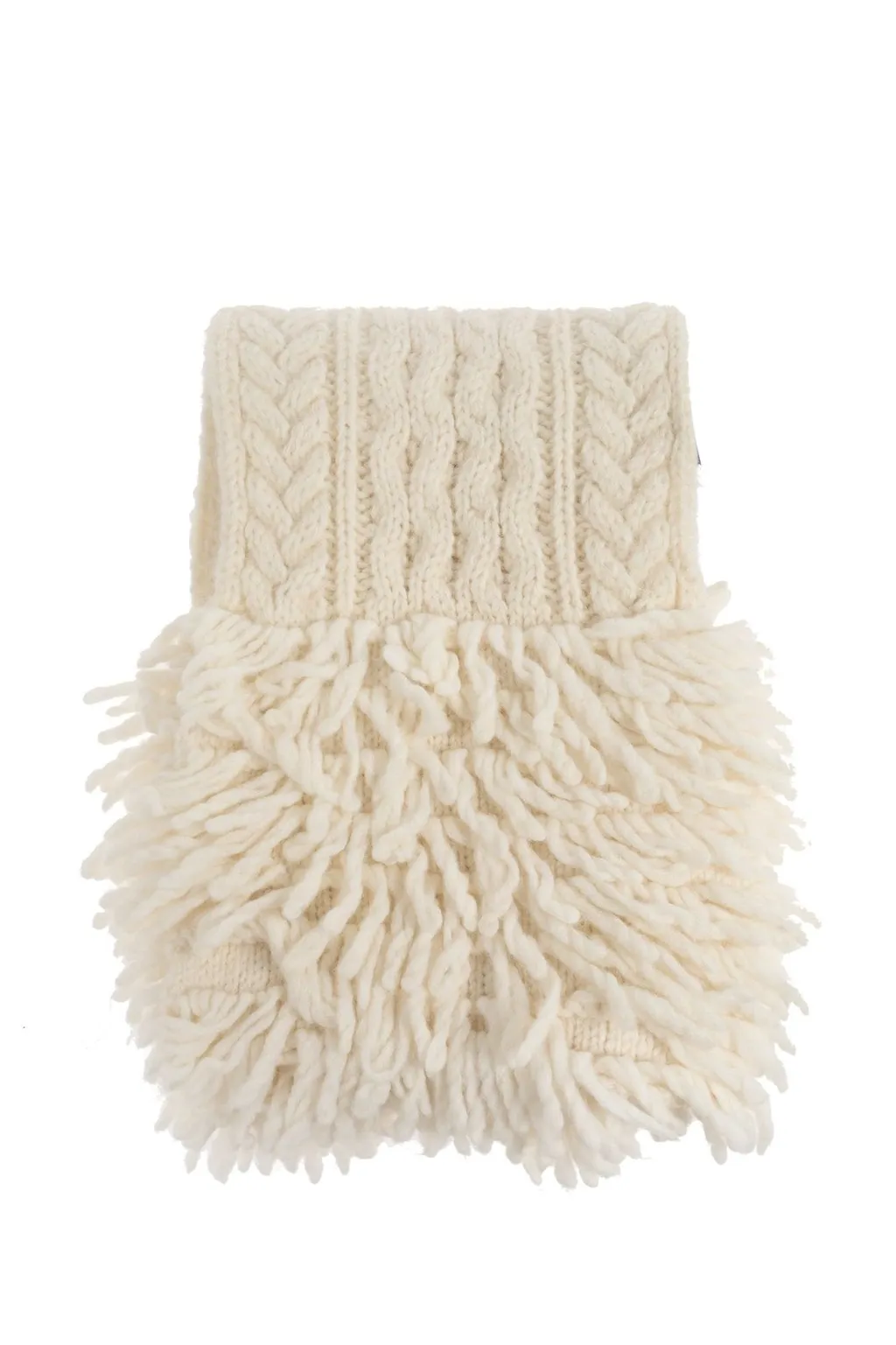 Moncler Tricot Fringed Knit Scarf