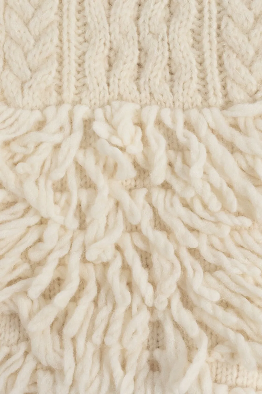 Moncler Tricot Fringed Knit Scarf