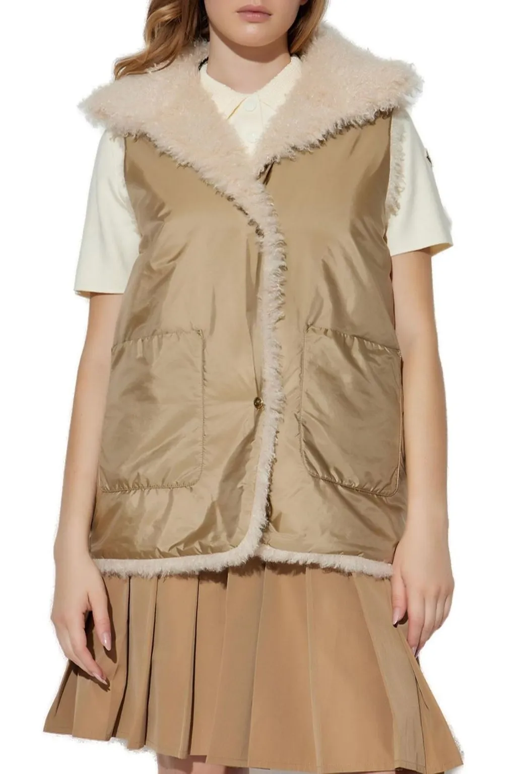 Moncler Voue 3-In-1 Short Down Jacket
