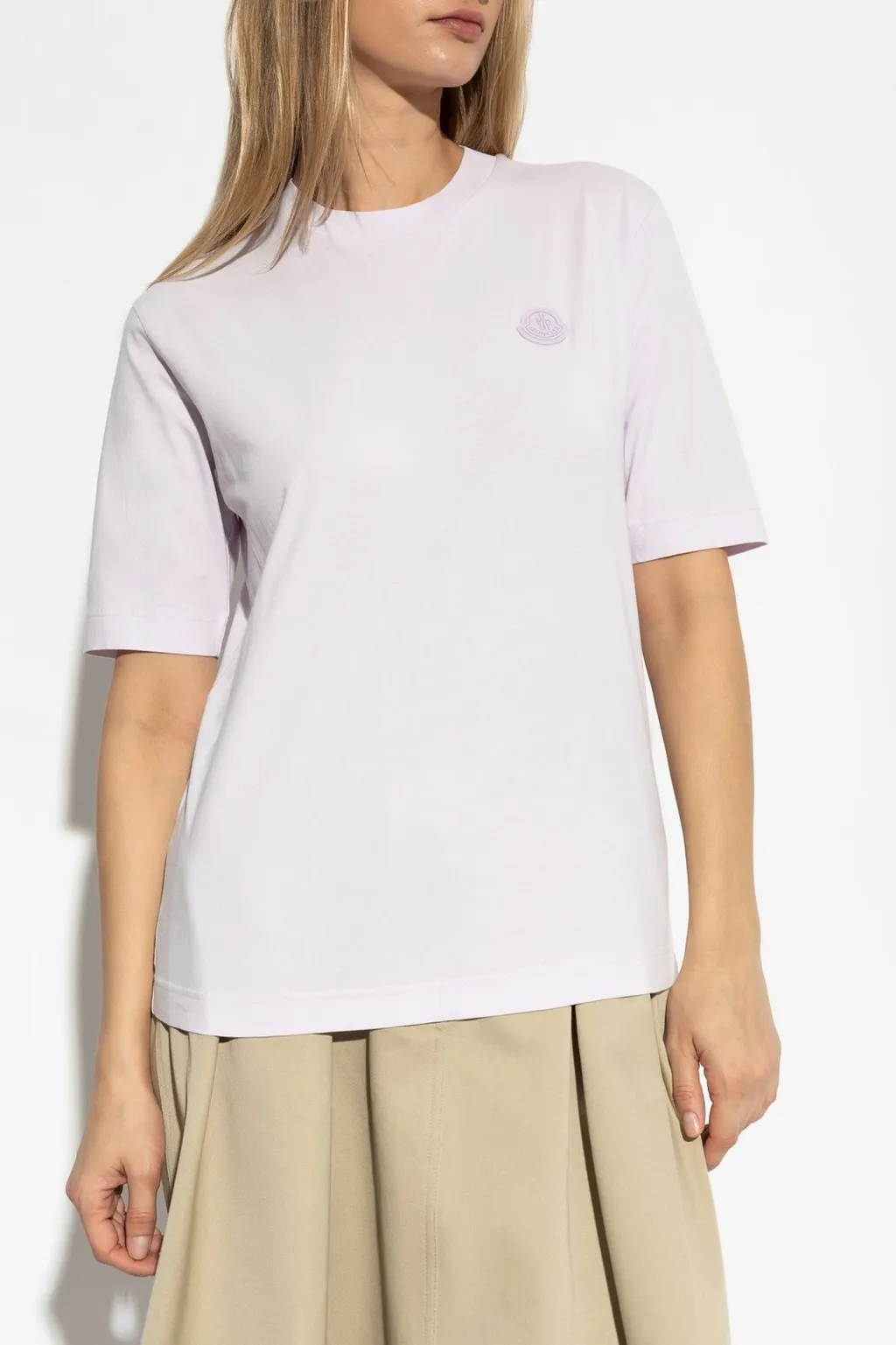 Moncler Logo Patch Crewneck T-Shirt