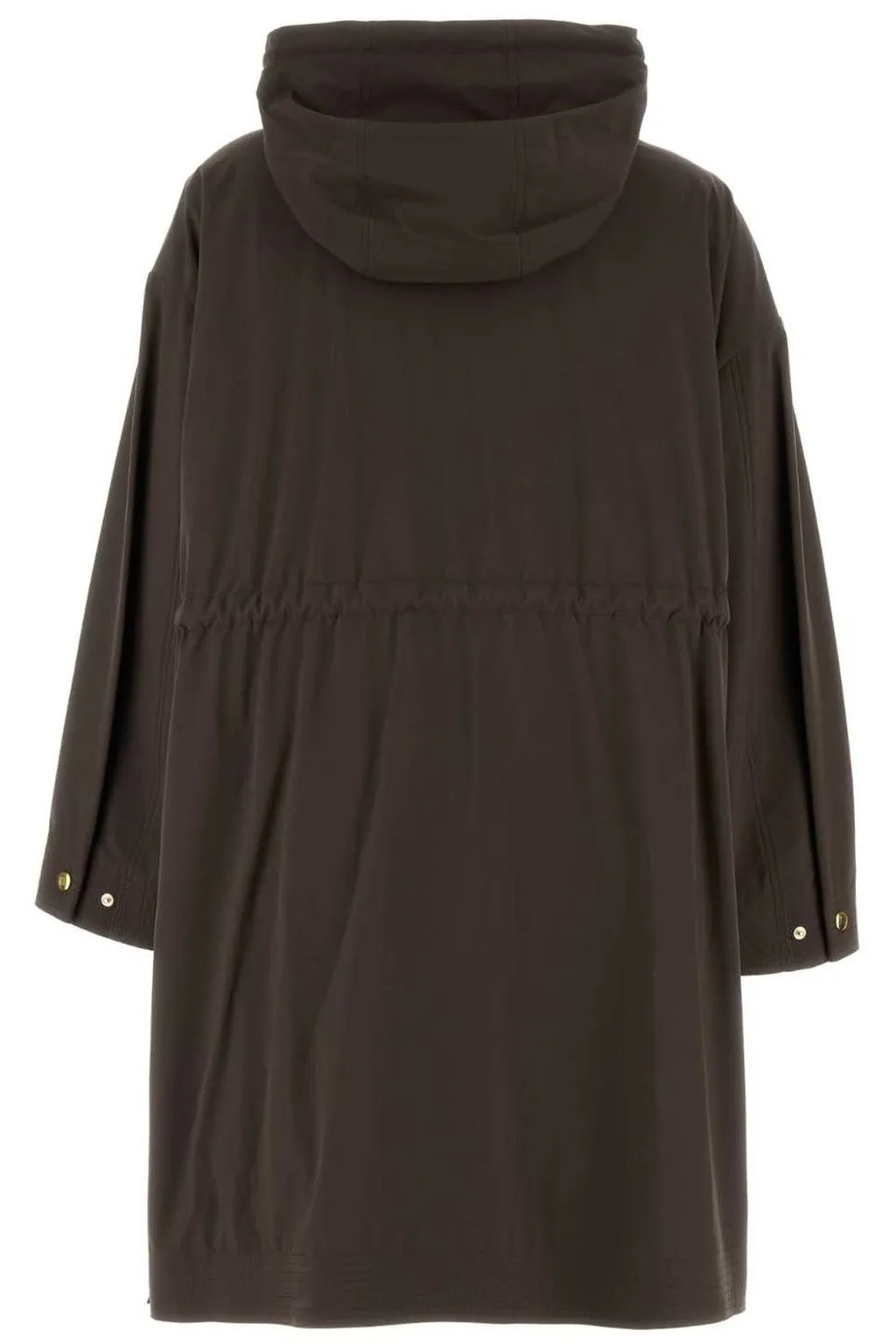 Moncler Zip-Up Drawstring Hooded Coat