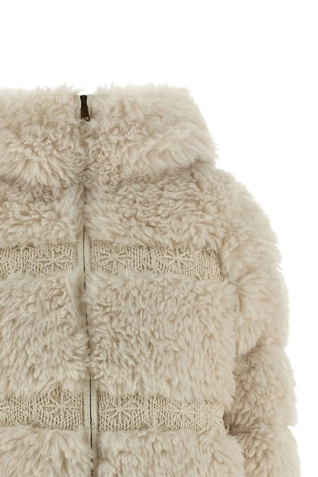Moncler Verie Teddy Hooded Short Down Jacket