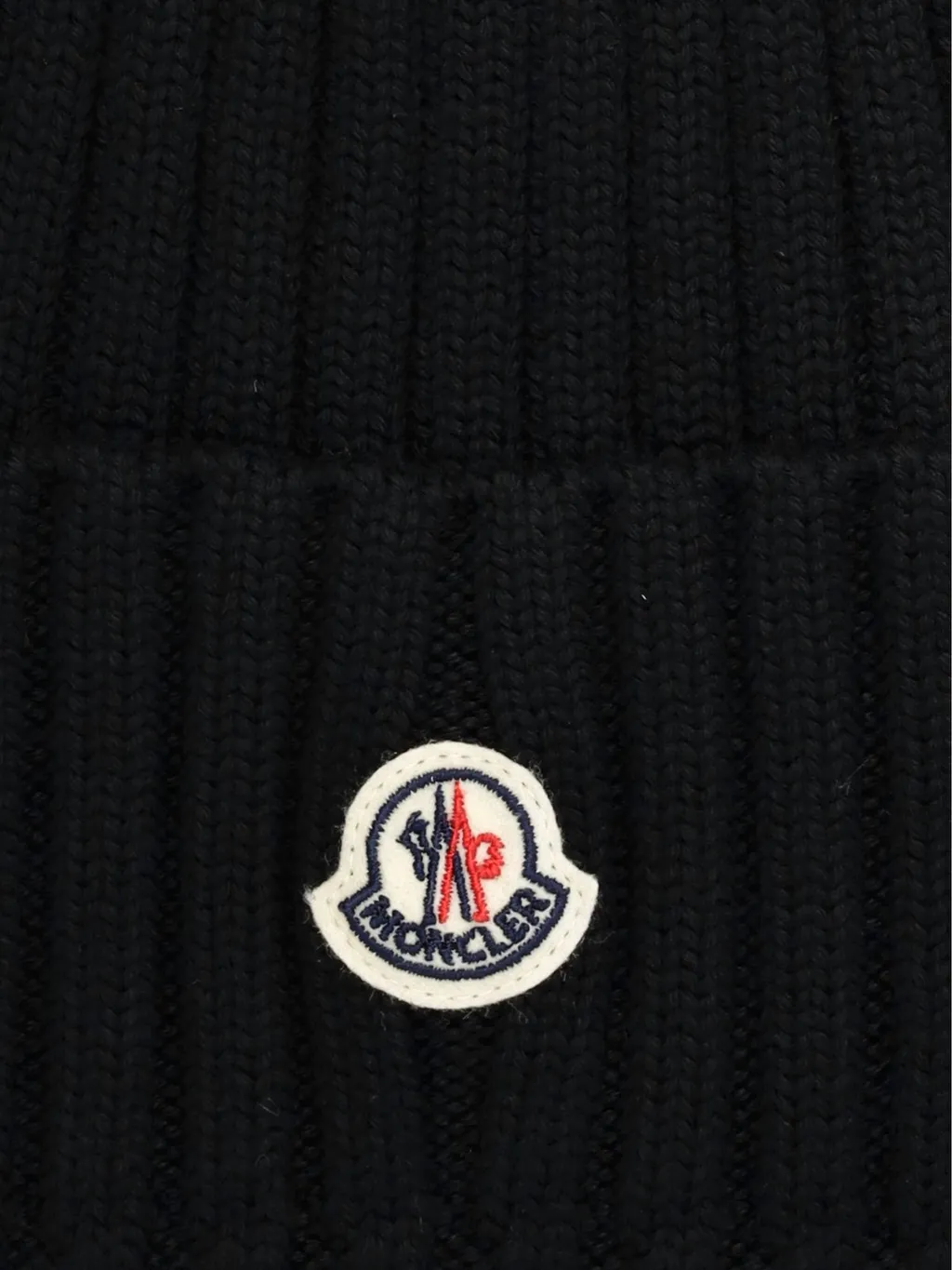 Moncler Logo Patch Knit Beanie