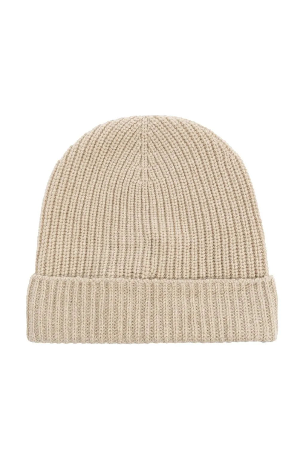 Moncler Logo Patch Ribbed Beanie