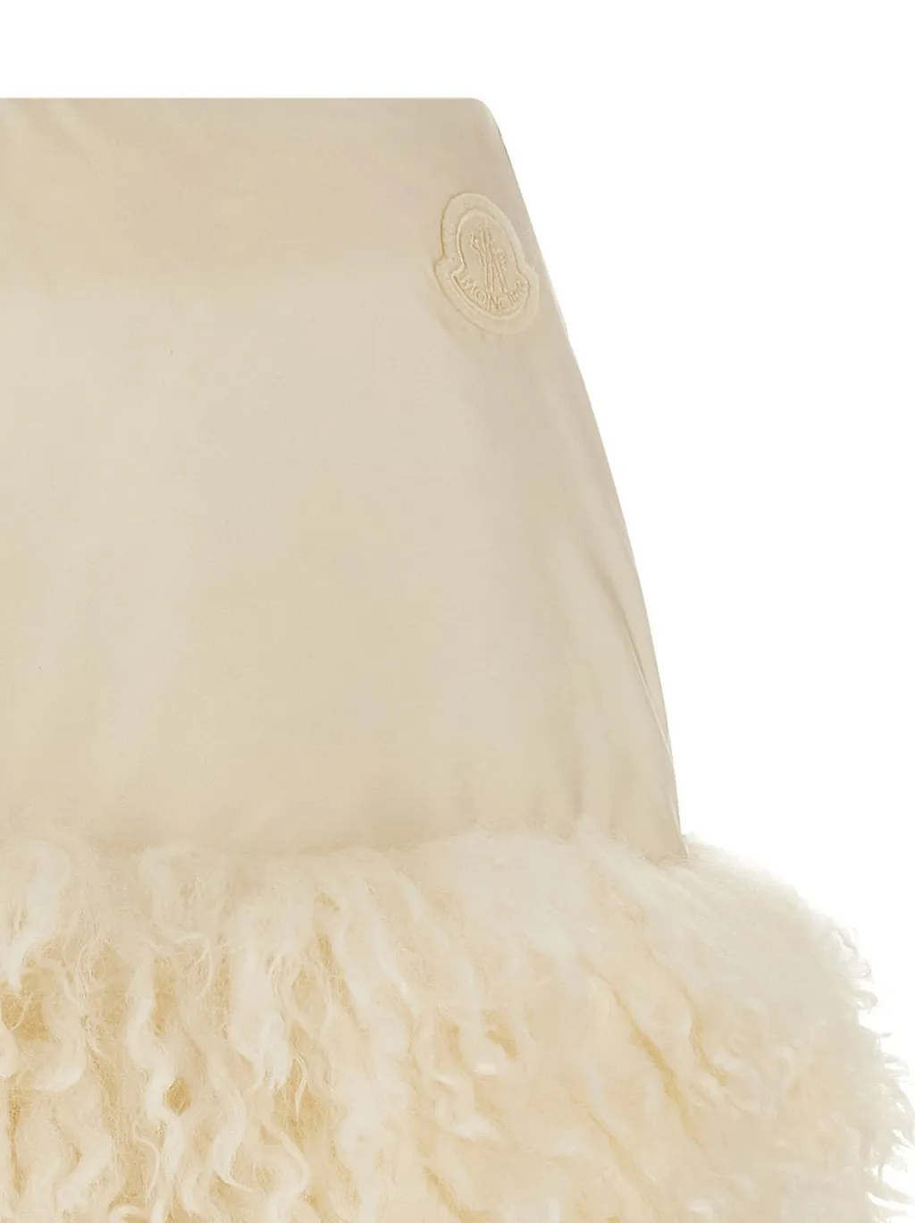 Moncler Teddy-Trimmed Mini Skirt