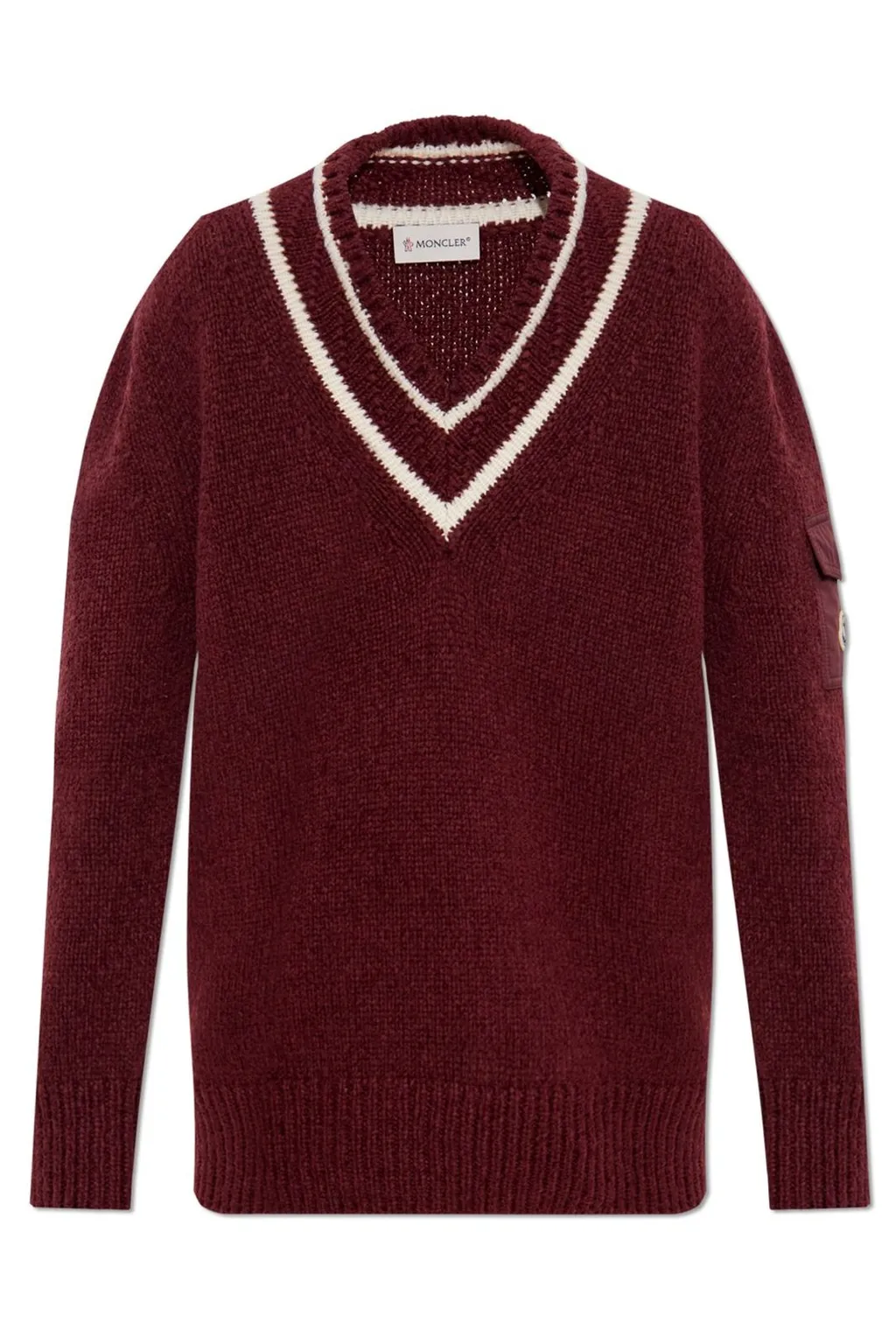 Moncler V-Neck Knitted Jumper