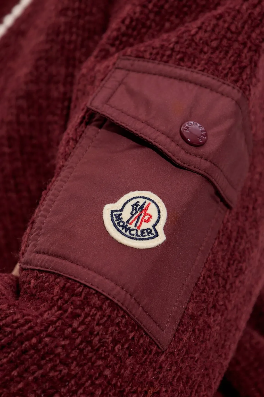 Moncler V-Neck Knitted Jumper