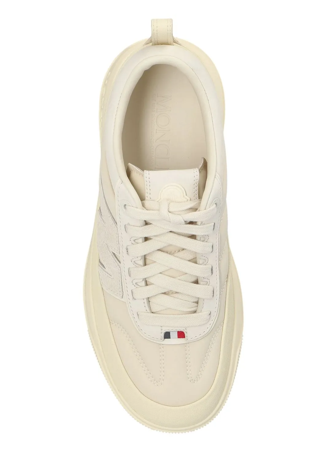 Moncler Round-Toe Lace-Up Sneakers