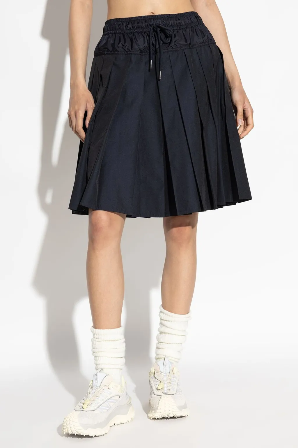 Moncler Pleated Drawstring Skirt