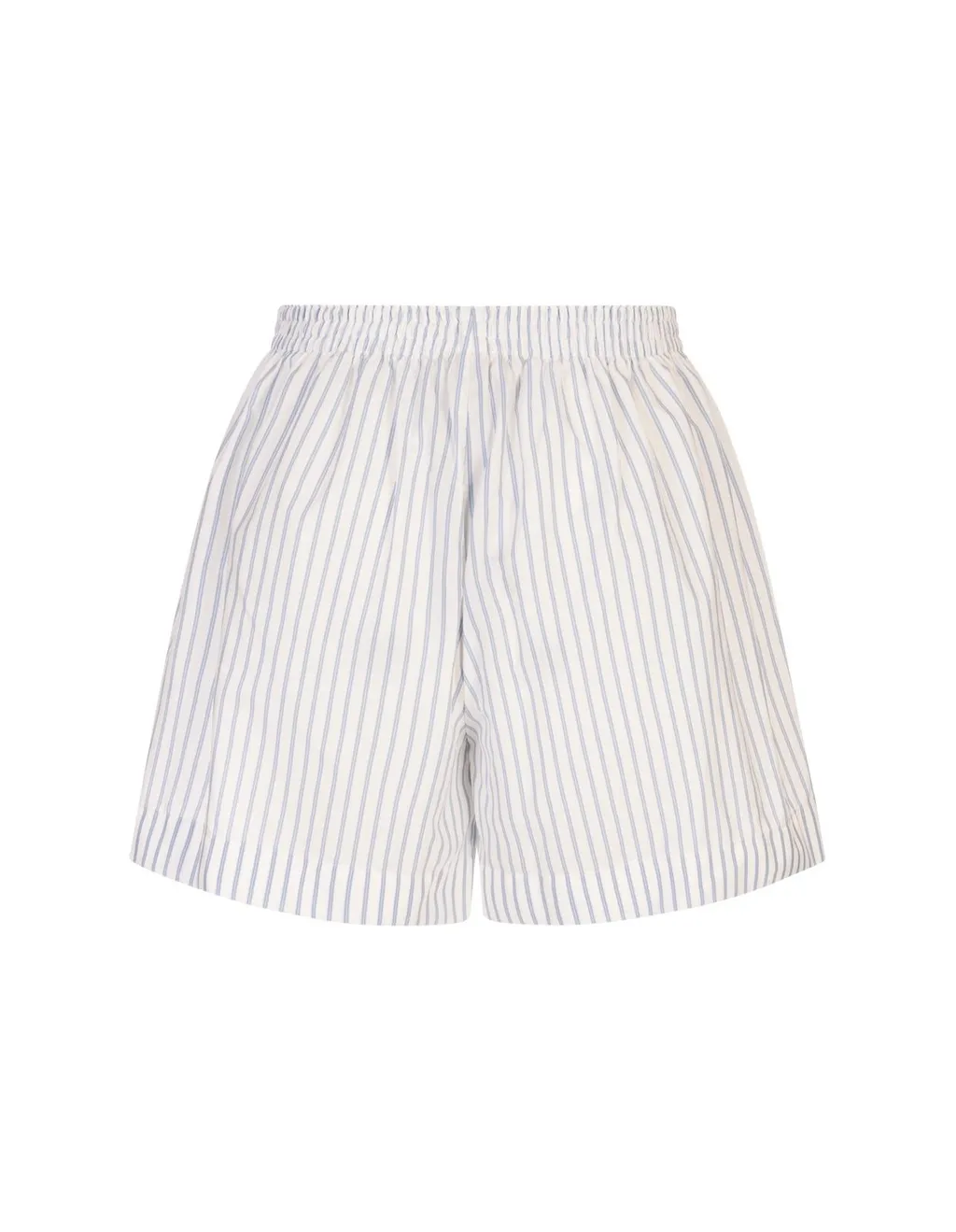 Moncler Logo Patch Striped Shorts