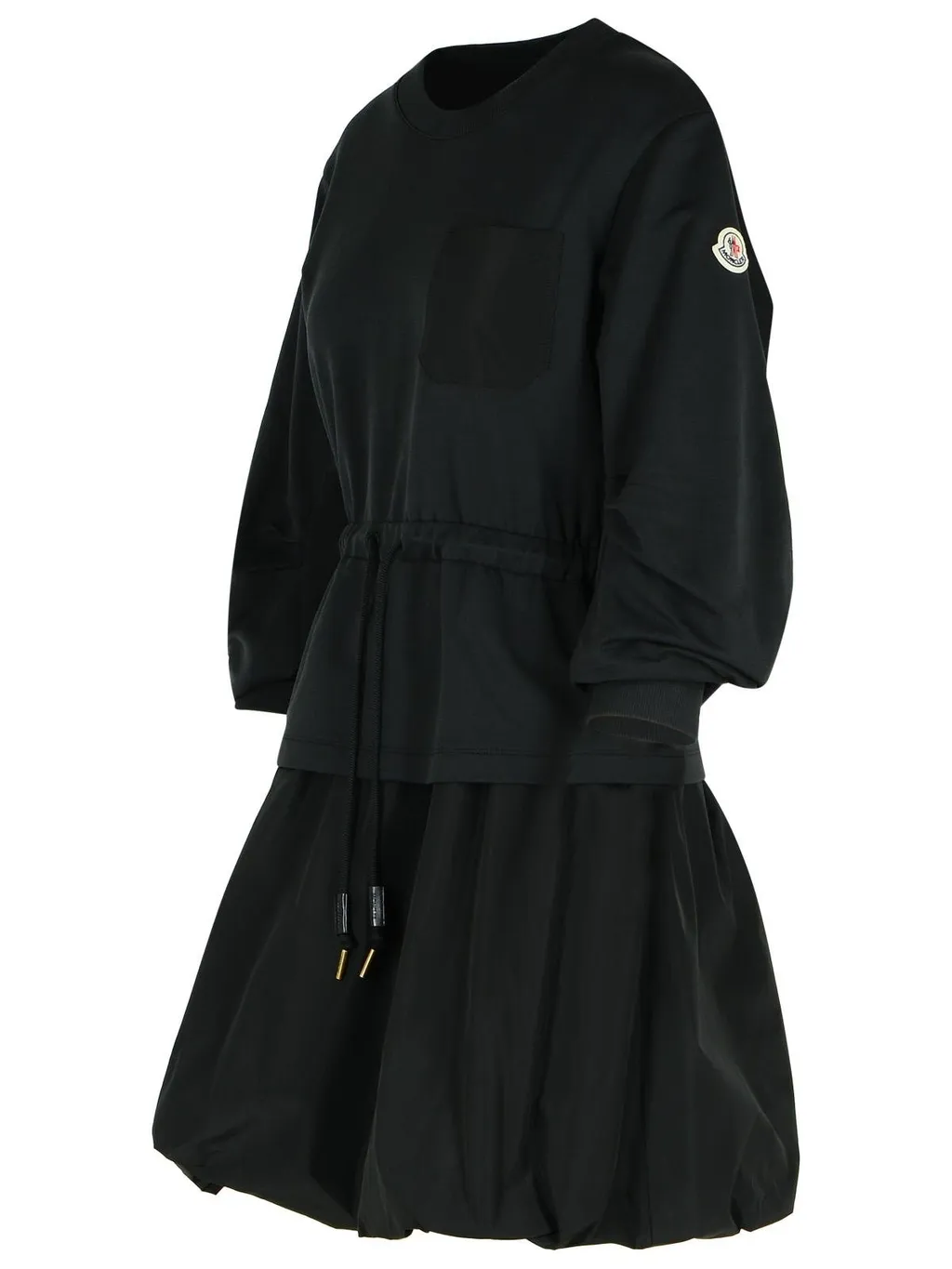 Moncler Layered Drawstring Waist Dress