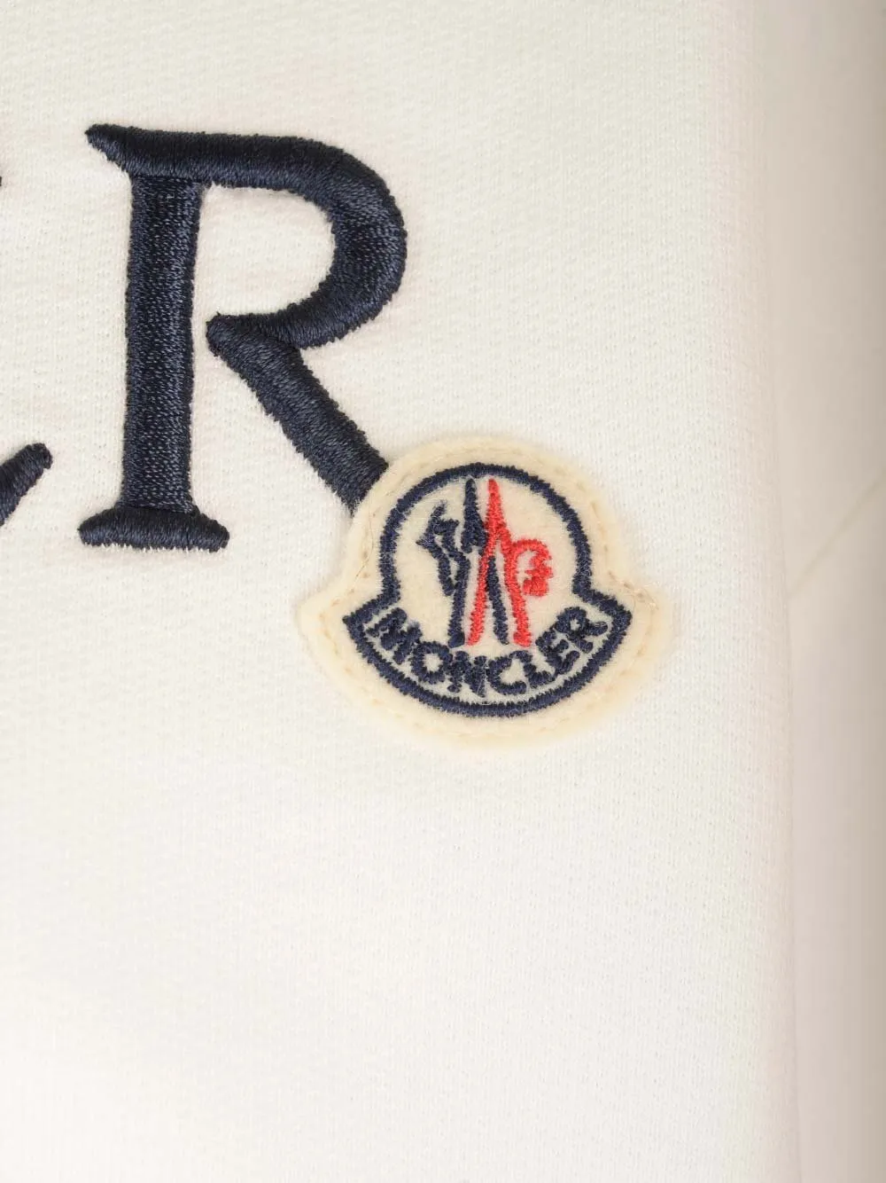 Moncler Logo Embroidered Drawstring Hoodie
