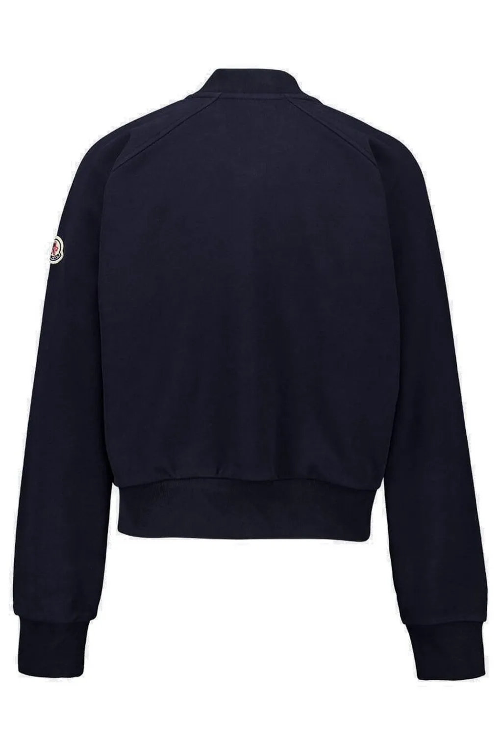 Moncler Zip-Up Cropped Bomber Jacket
