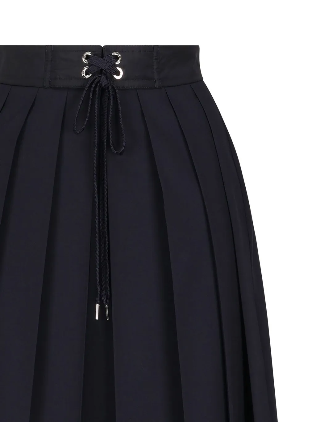 Moncler Logo Patch Pleated Midi Skirt