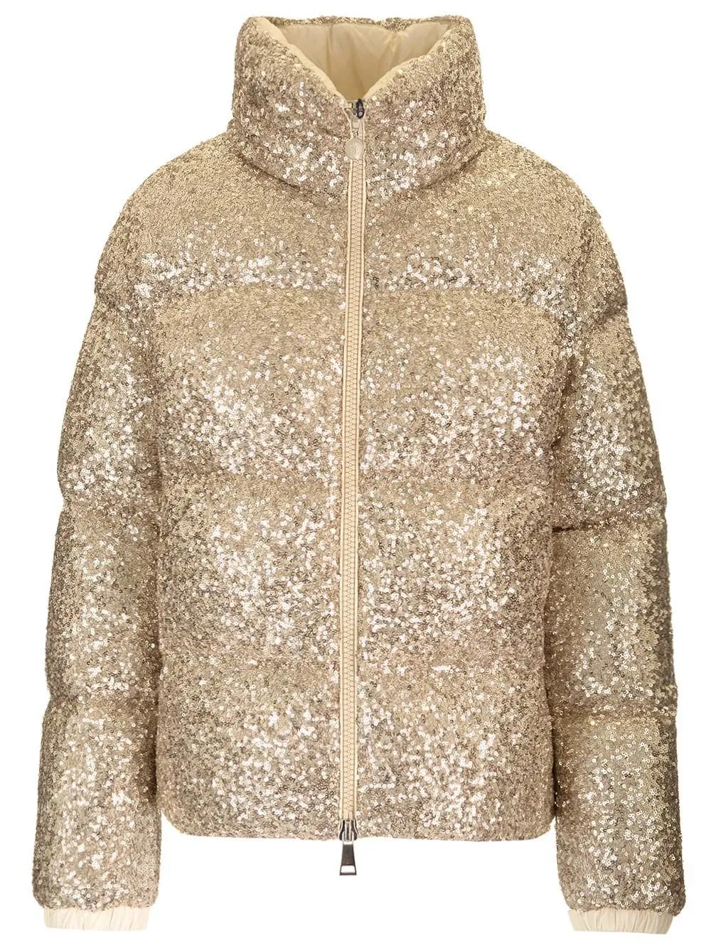 Moncler Anternes Sequin-Embroidered Short Down Jacket