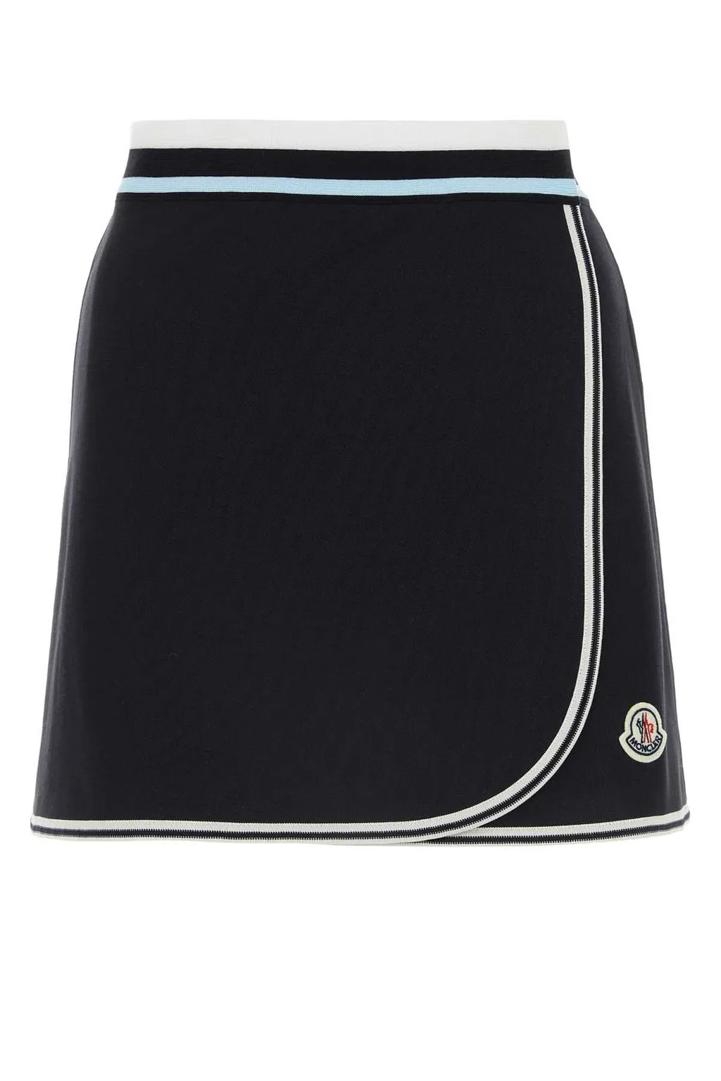 Moncler A-Line Logo Patch Tennis Skirt