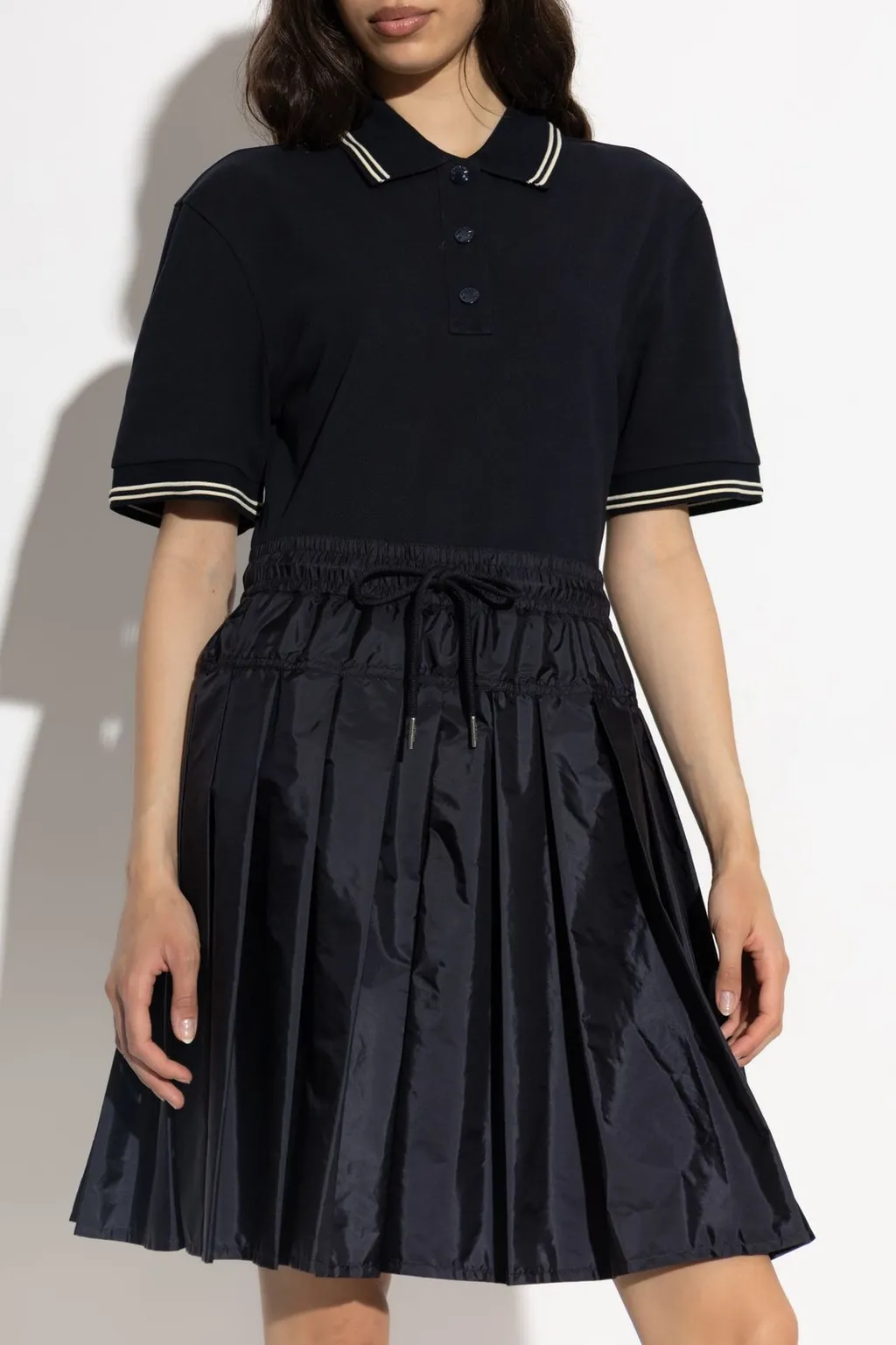 Moncler Panelled Short-Sleeve Polo Dress