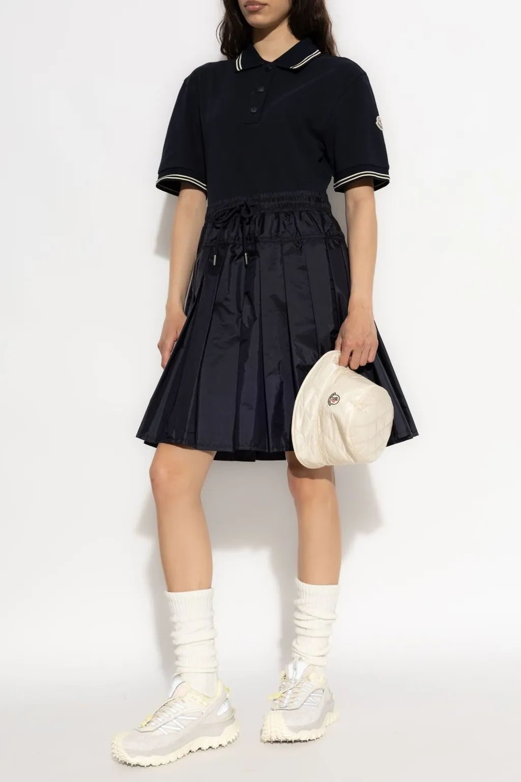 Moncler Panelled Short-Sleeve Polo Dress
