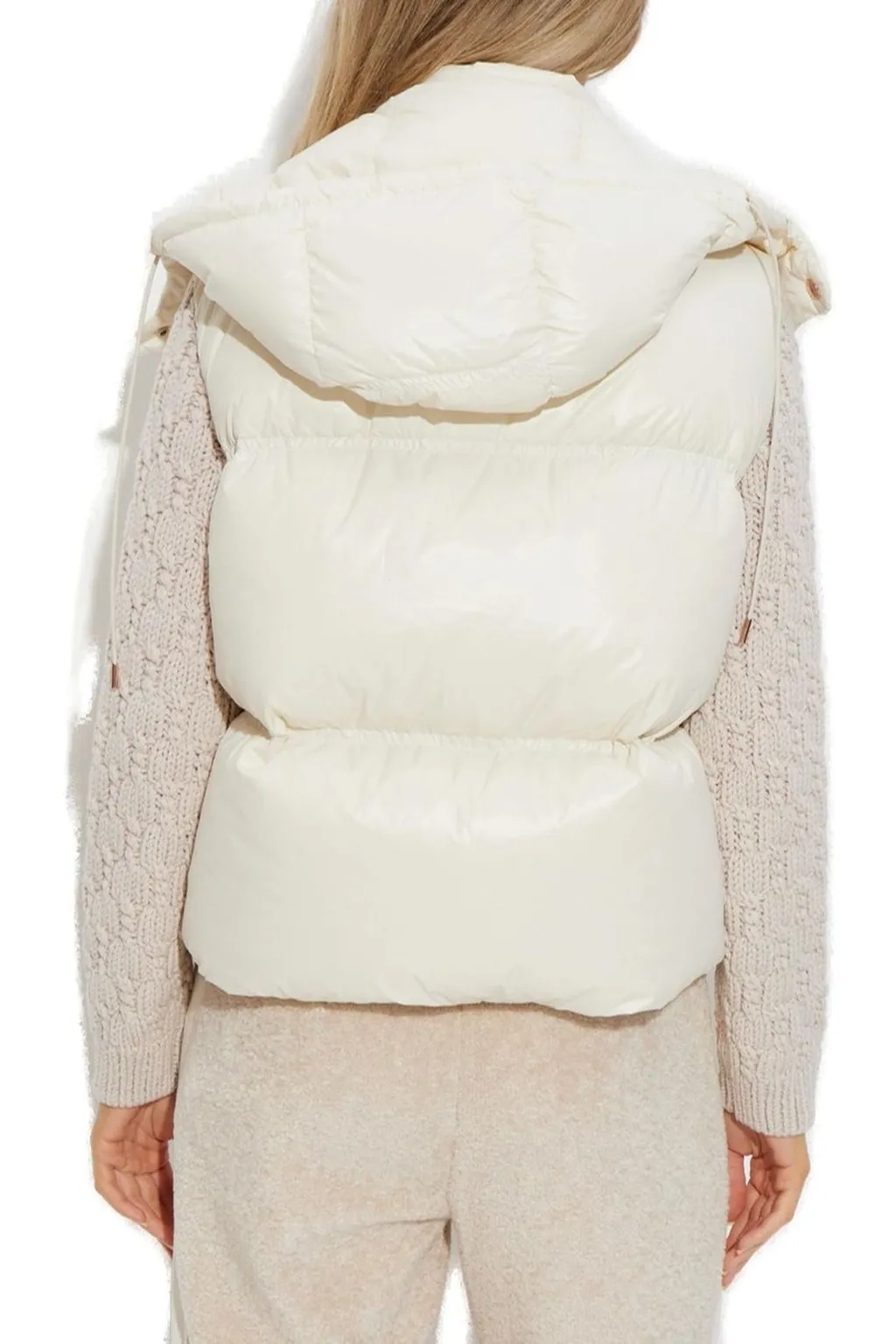Moncler Pario Logo Patch Hooded Padded Gilet