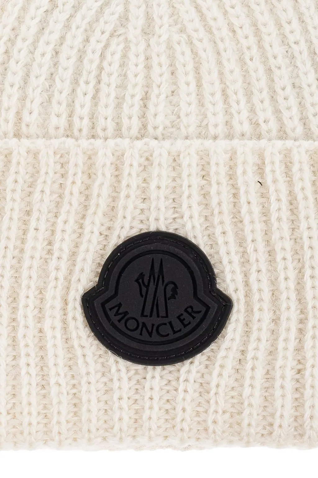 Moncler Logo Patch Knitted Beanie