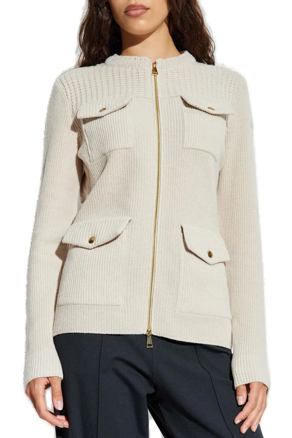 Moncler Padded Back Zipped Cardigan