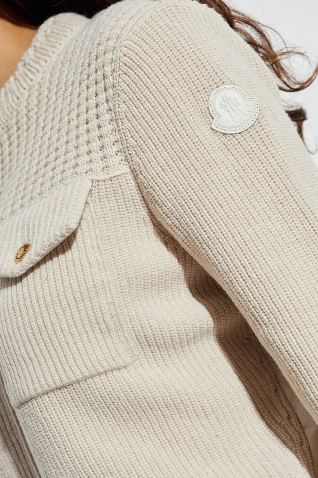 Moncler Padded Back Zipped Cardigan