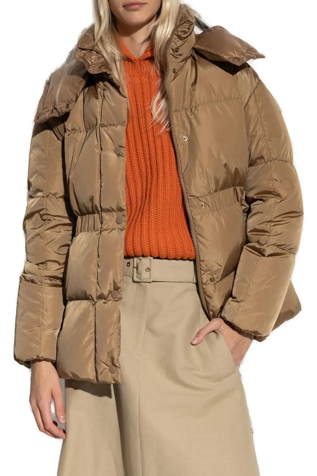 Moncler Agneux Hooded Short Quilted Jacket
