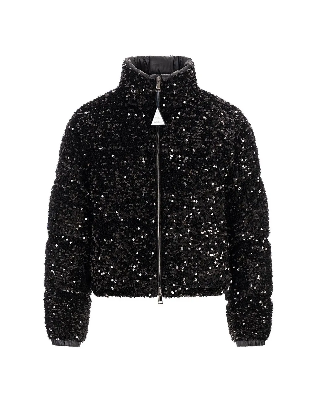 Moncler Louvi Sequin-Embroidered Short Down Jacket