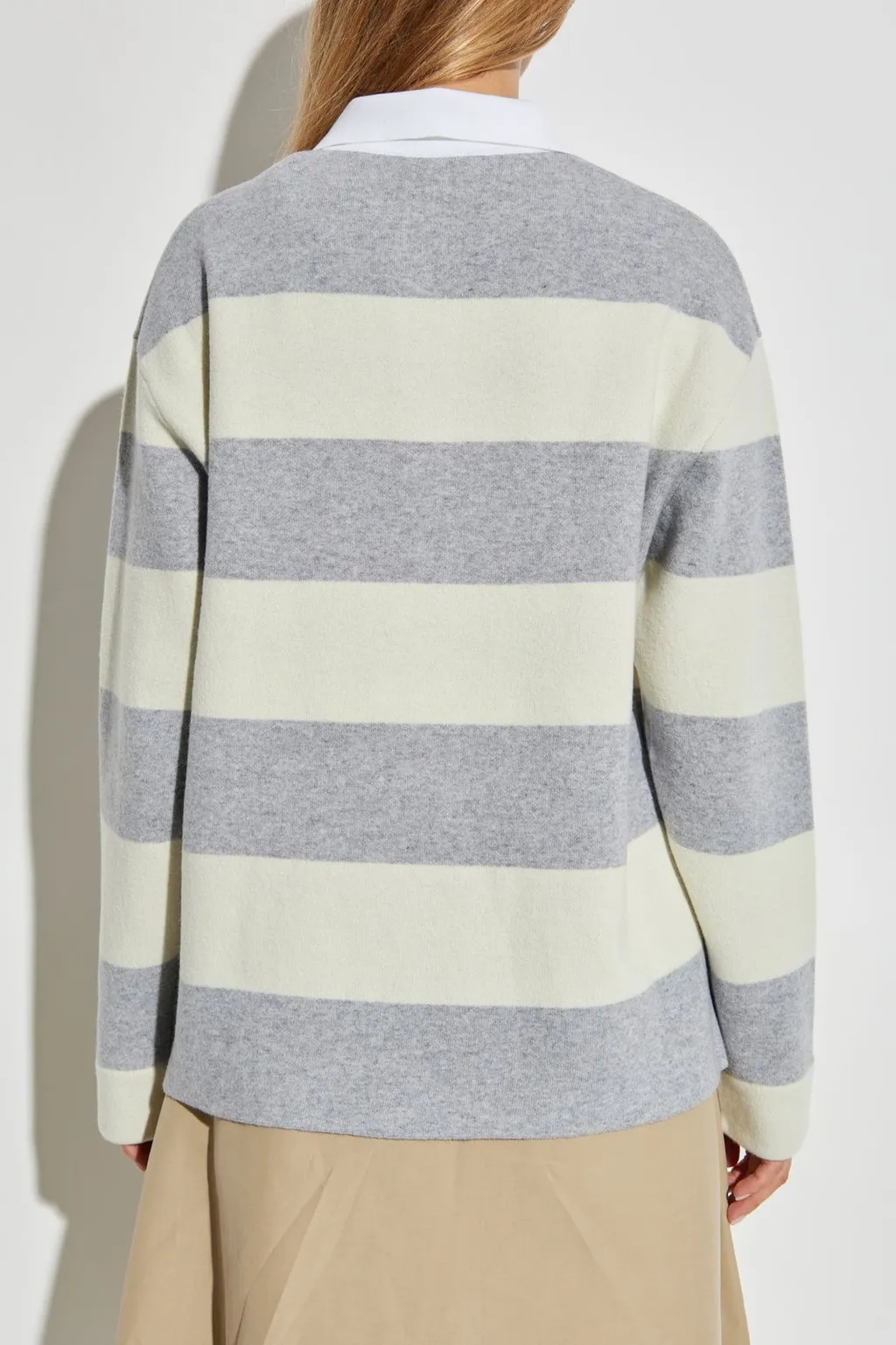 Moncler Striped Knitted Polo Shirt
