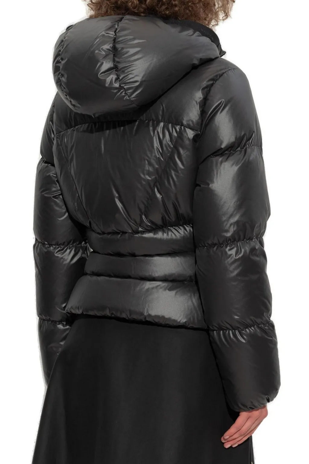 Moncler Wineck Hooded Quilted Short Down Jacket