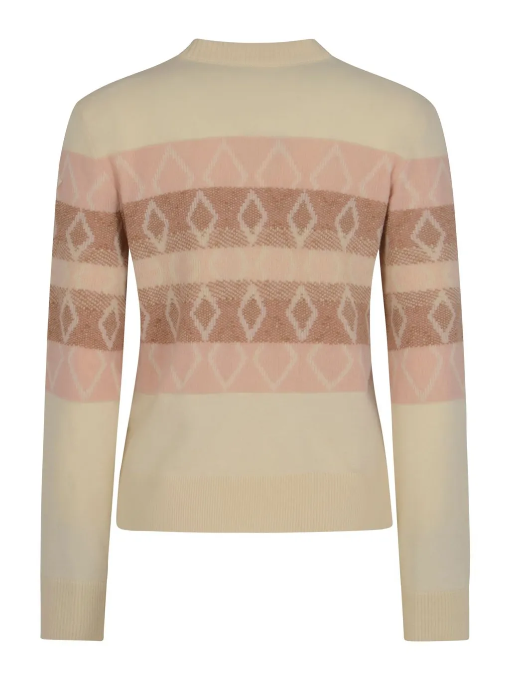 Moncler V-Neck Jacquard Knitted Jumper