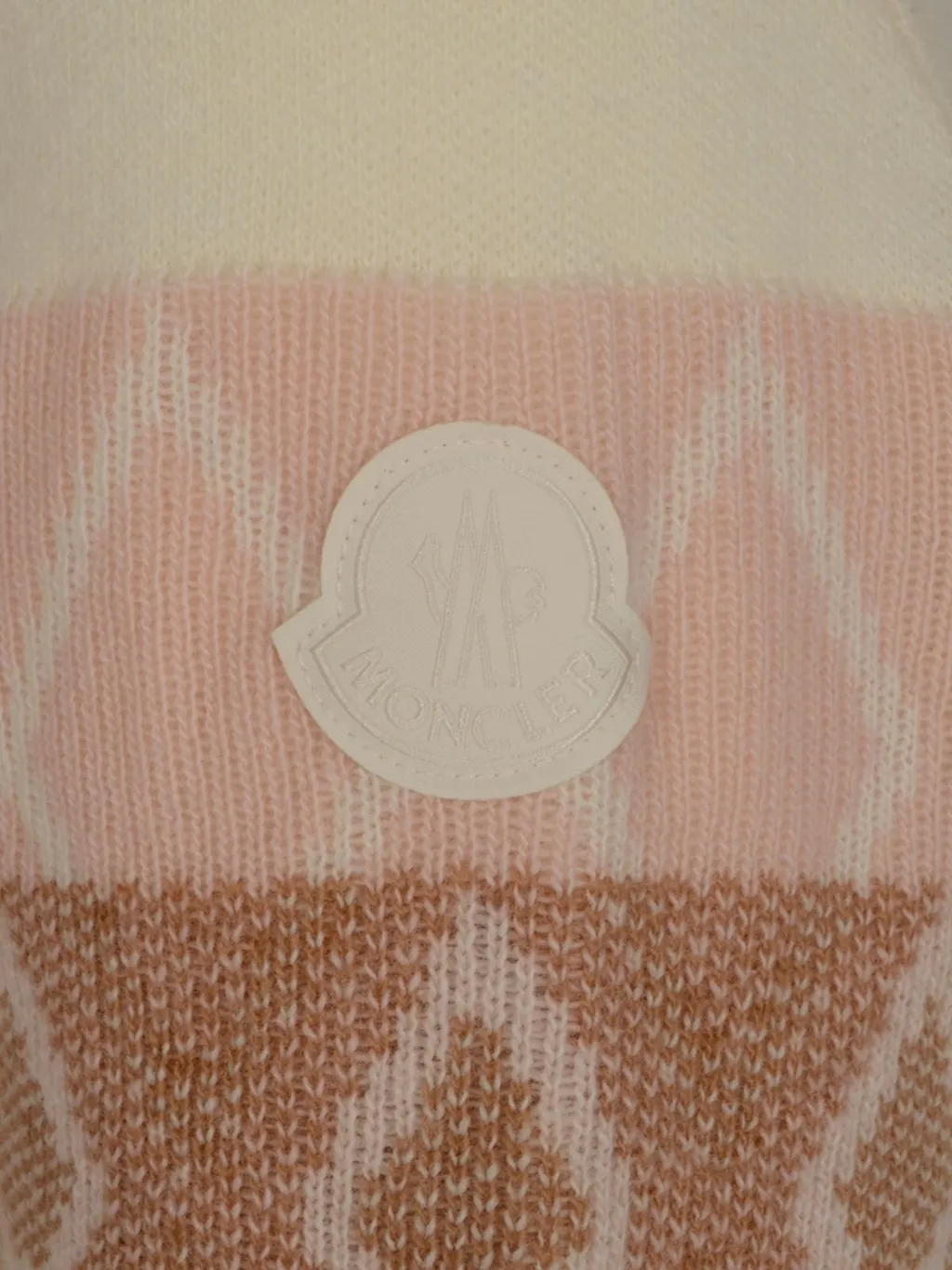 Moncler V-Neck Jacquard Knitted Jumper