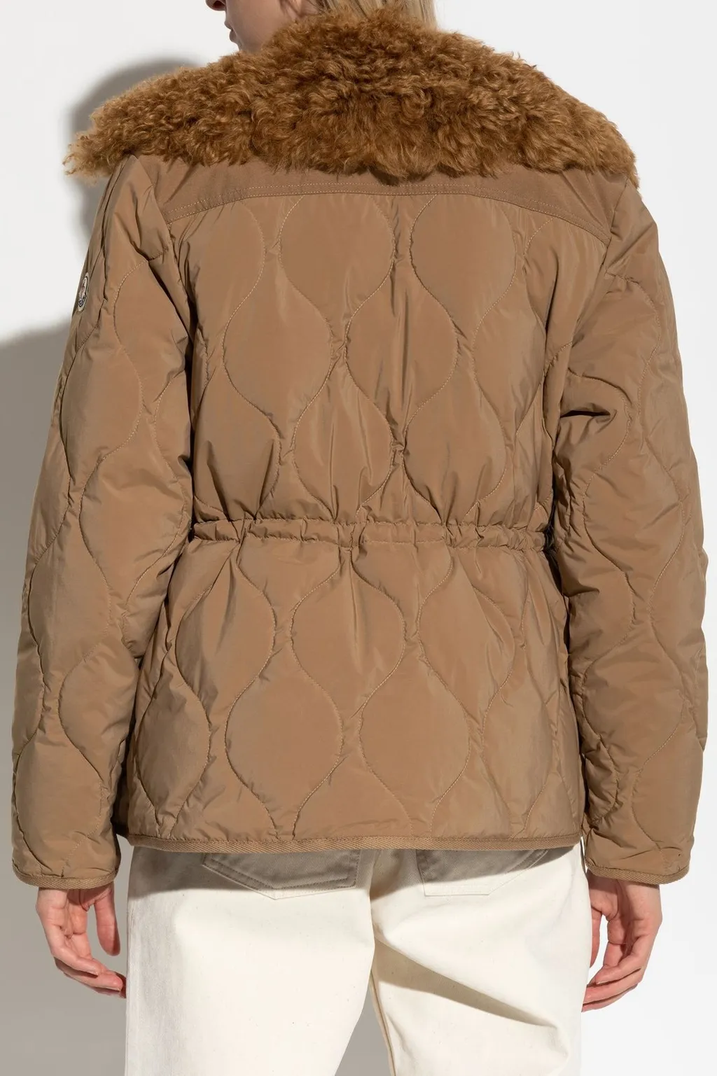Moncler Quintin 3-In-1 Shearling-Trimmed Short Quilted Jacket