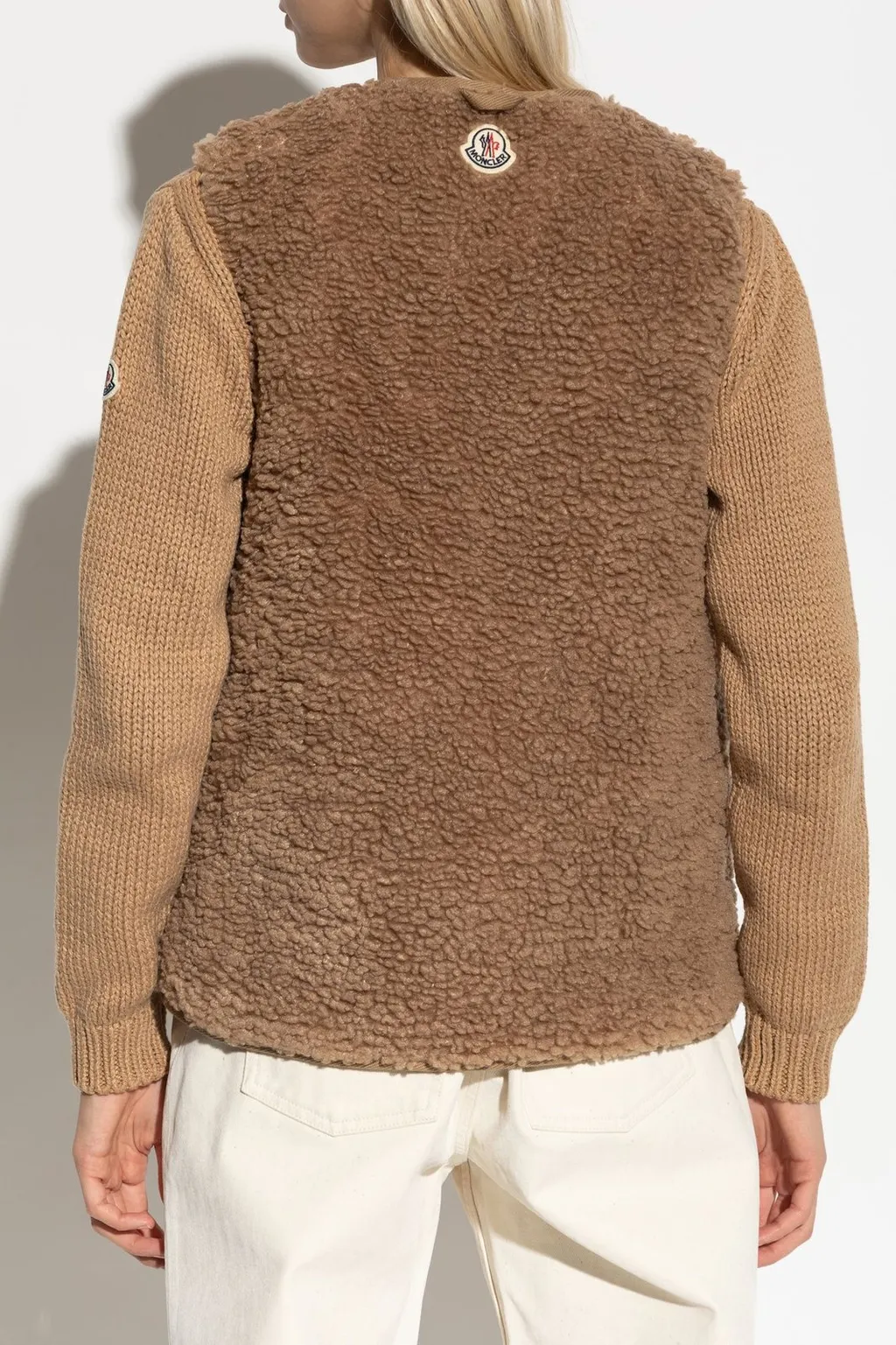 Moncler Quintin 3-In-1 Shearling-Trimmed Short Quilted Jacket