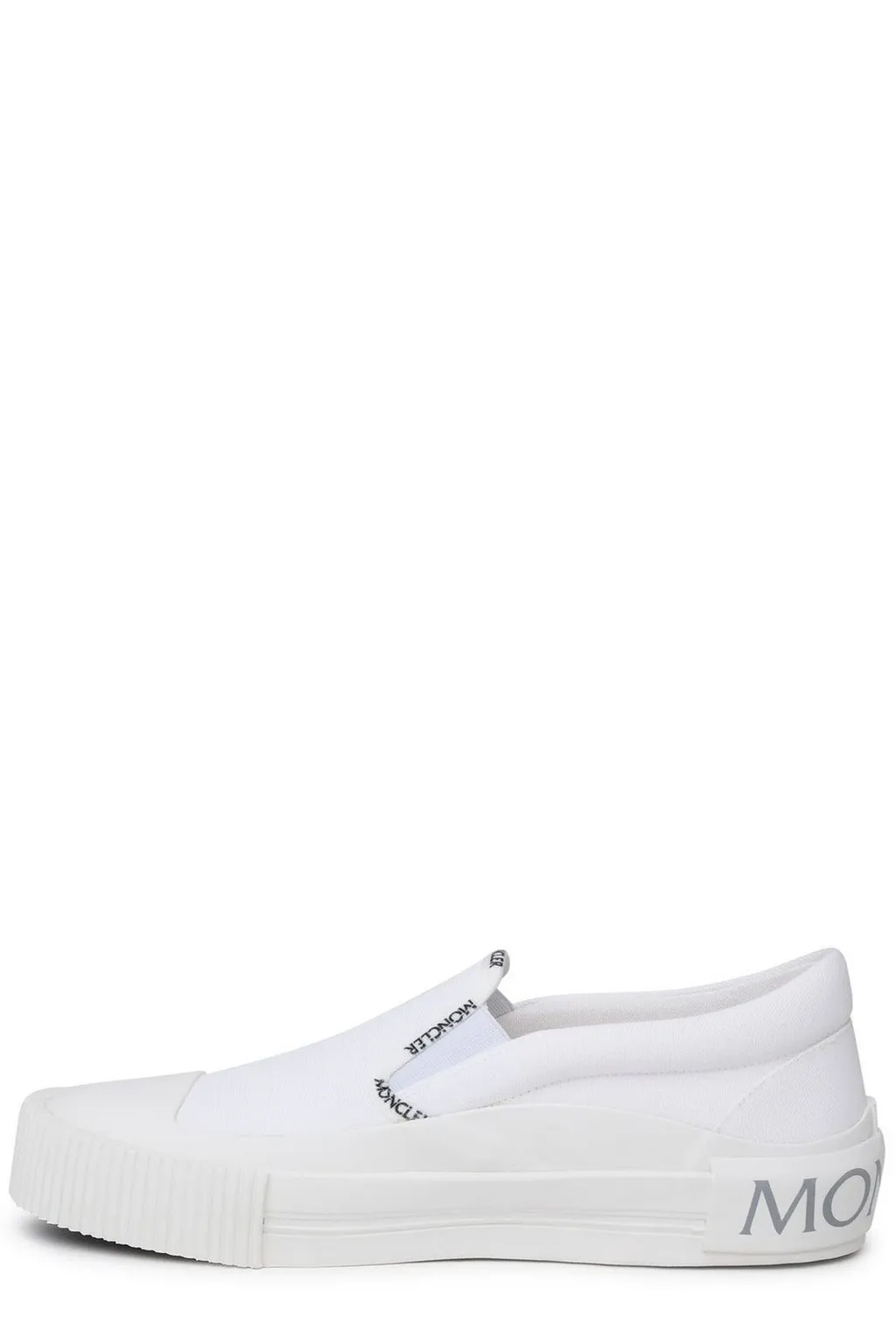 Moncler Round Toe Logo Trim Sneakers