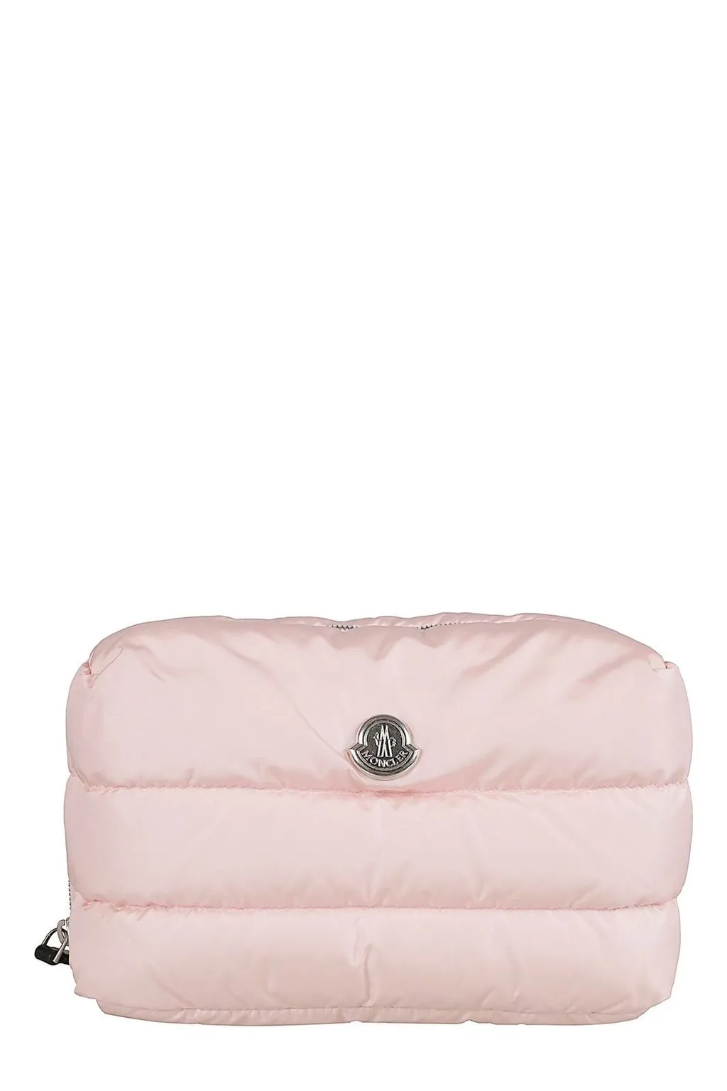 Moncler Logo Plaque Zip-Up Quilted Beauty Case