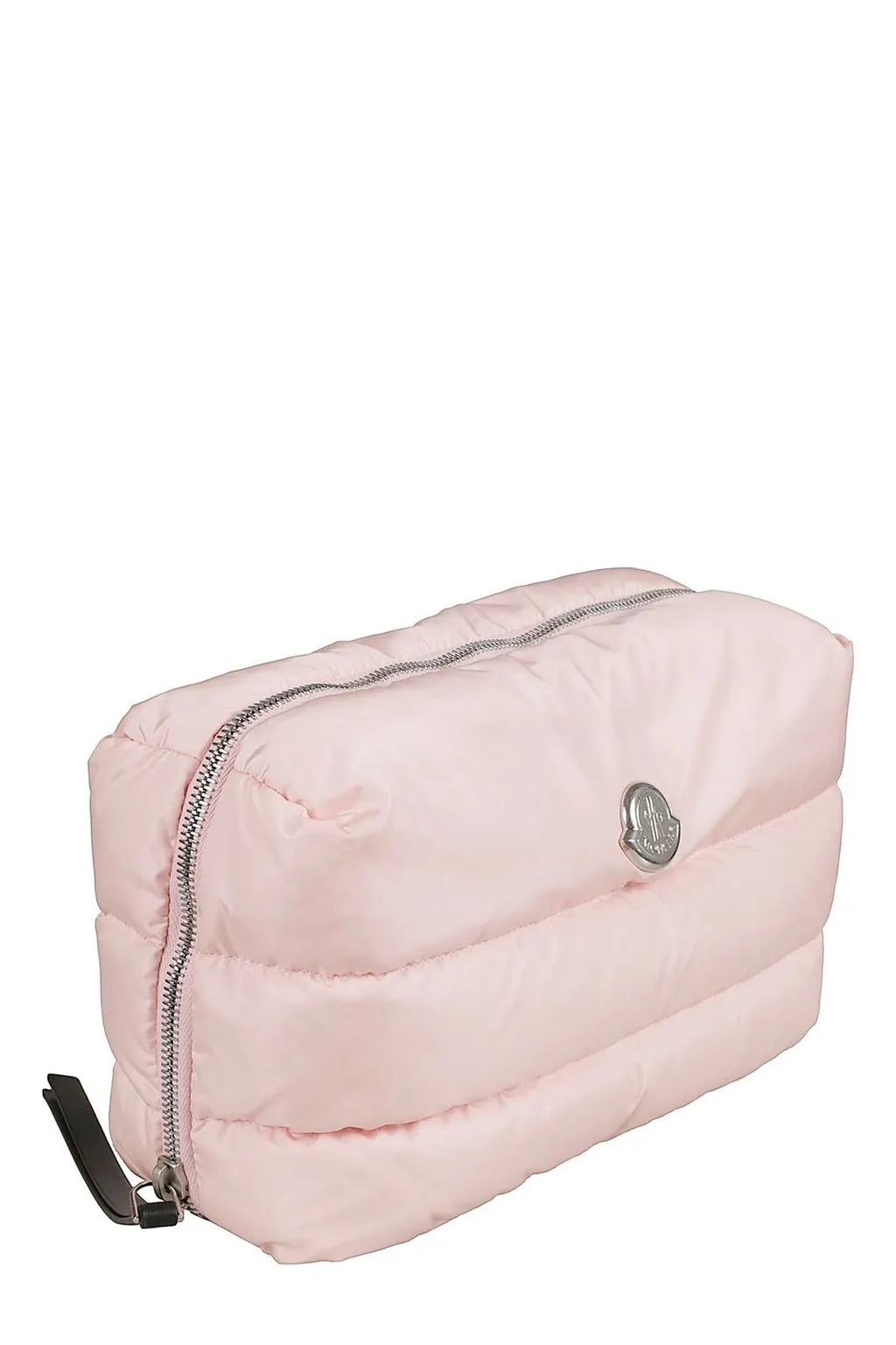 Moncler Logo Plaque Zip-Up Quilted Beauty Case