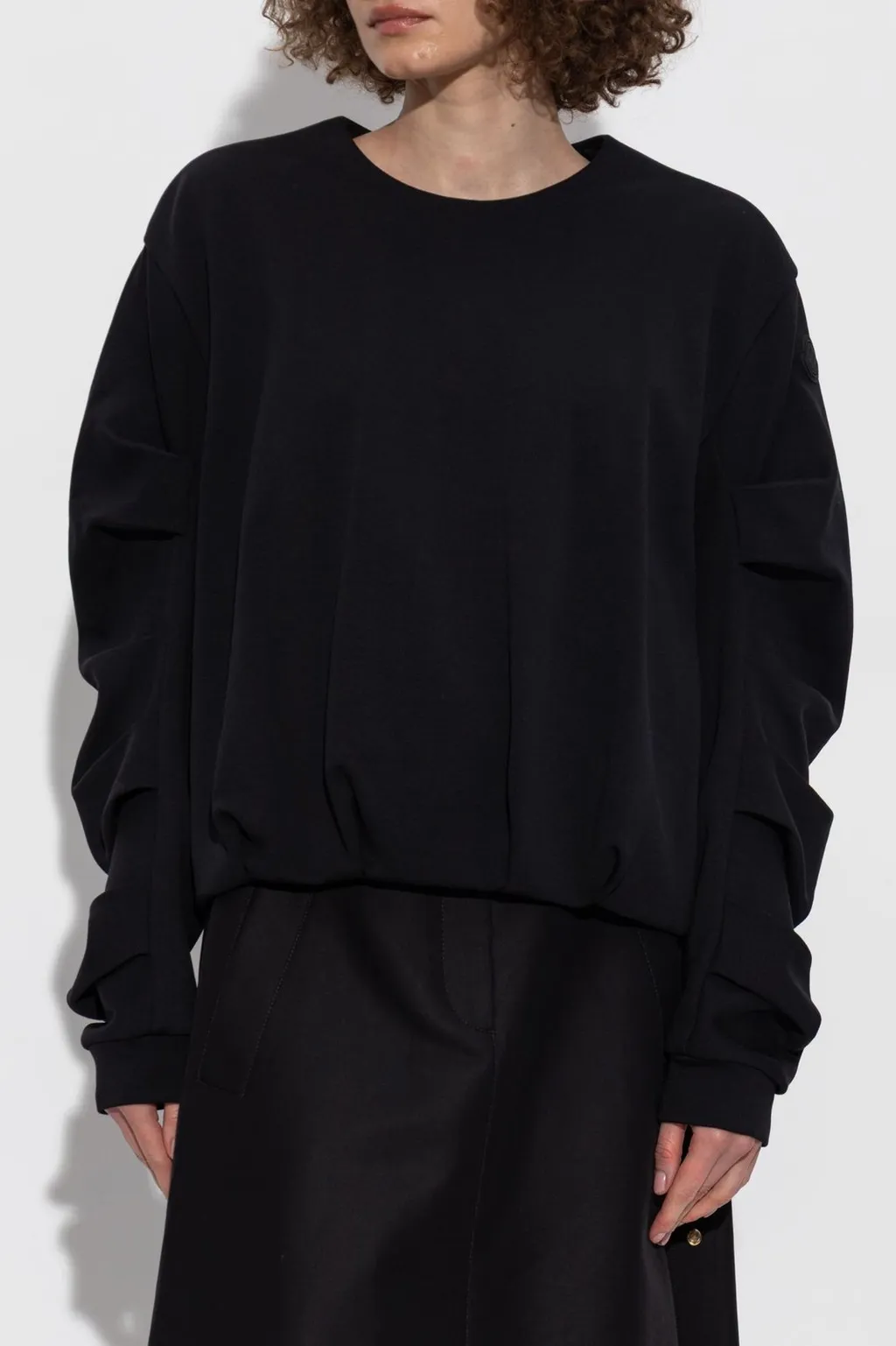 Moncler Pleated Crewneck Sweatshirt