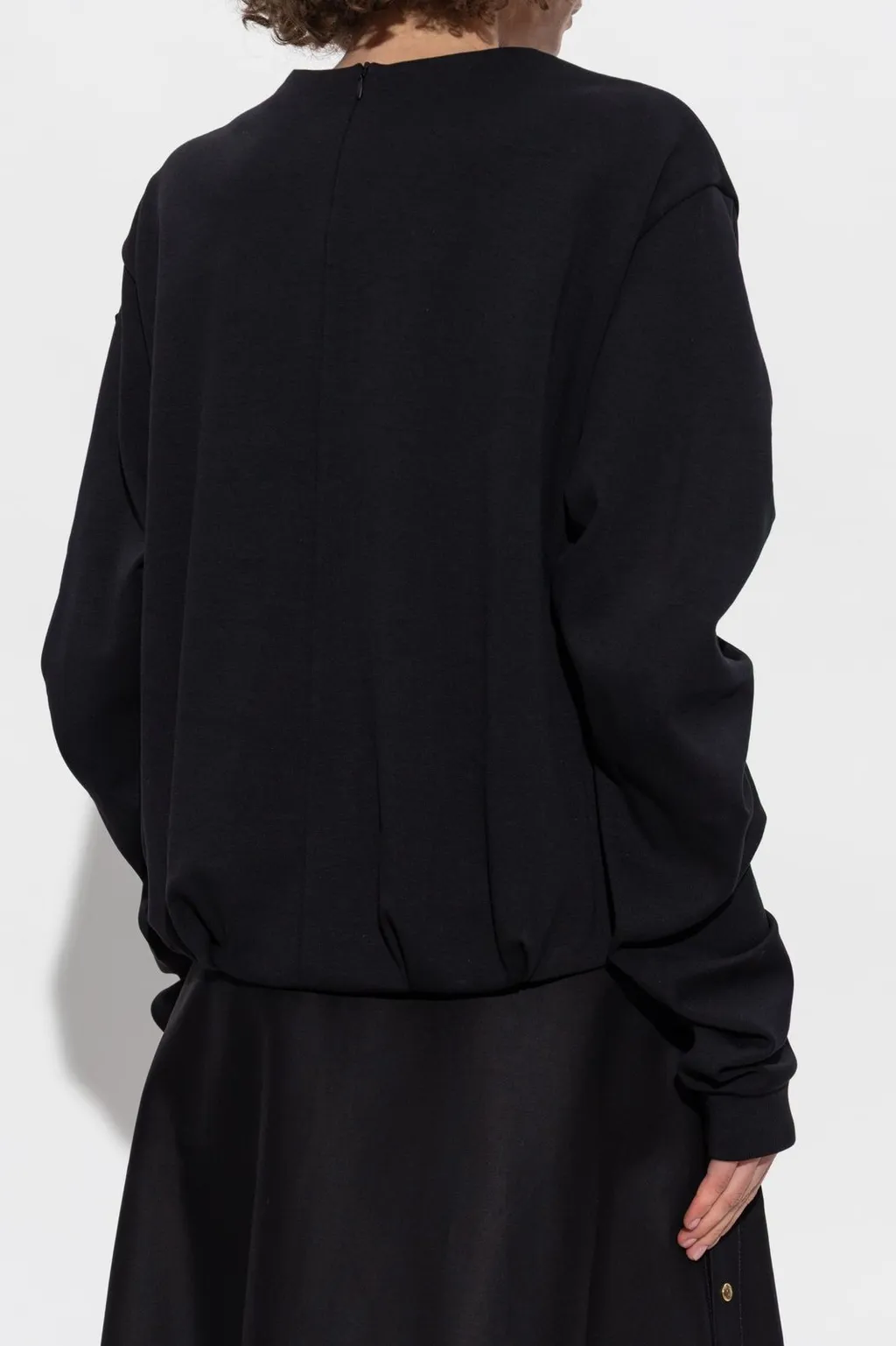 Moncler Pleated Crewneck Sweatshirt