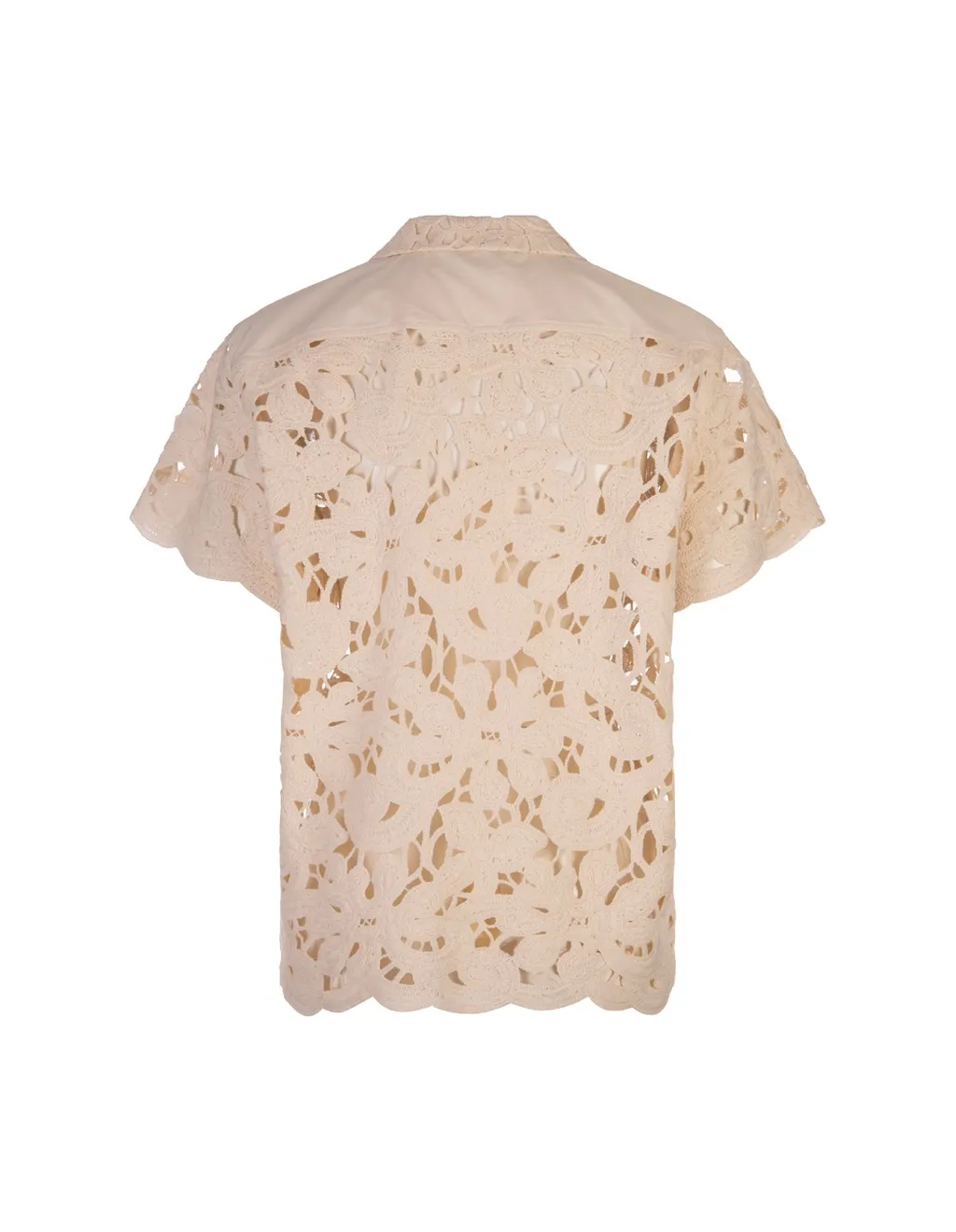 Moncler Floral Embroidered Button-Up Shirt