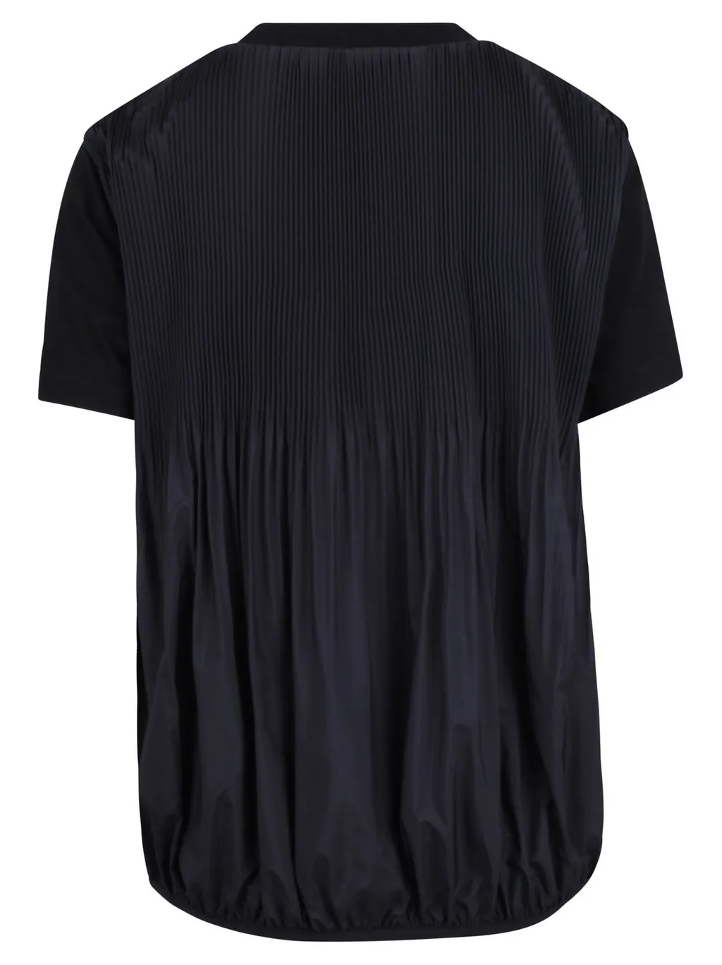 Moncler Round Neck Pleated T-Shirt