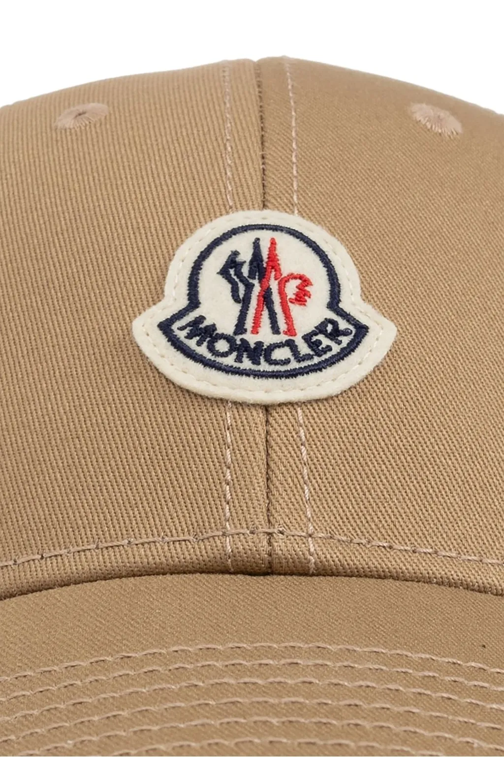 Moncler Logo Patch Curved Peak Baseball Cap