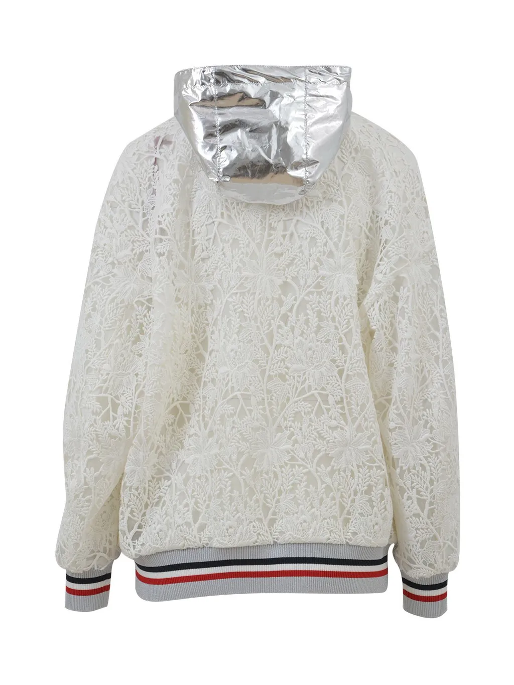 Moncler Macrame Detailed Hooded Jacket
