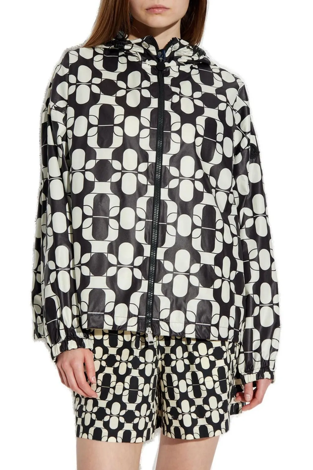 Moncler Graphic Print Zip-Up Jacket