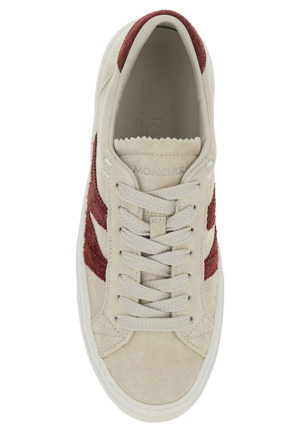 Moncler Round Toe Lace-Up Sneakers