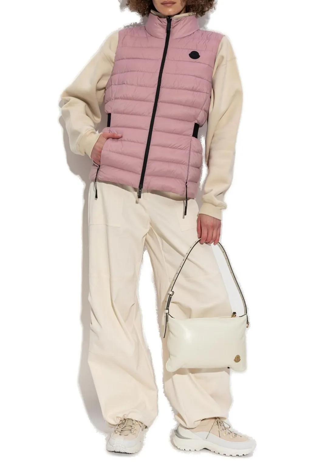 Moncler Logo Patch Zip-Up Padded Vest